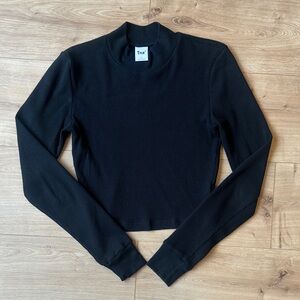 TNA Waffle Mock Neck Longsleeve